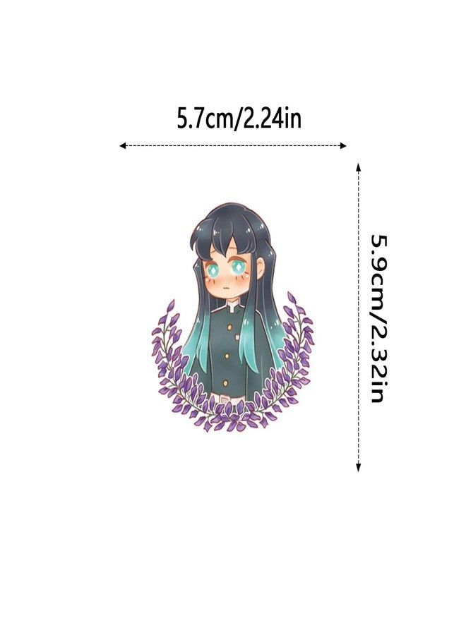 YEESACG 64pcs Japanese Anime Game Romantic Aesthetics Retro Funny Stickers Pop Kawaii Pack | Vsco Funny Cool Deacls Graffiti Stickers Vinyl for Water Bottle Skateboard Luggage Laptop - Image 3